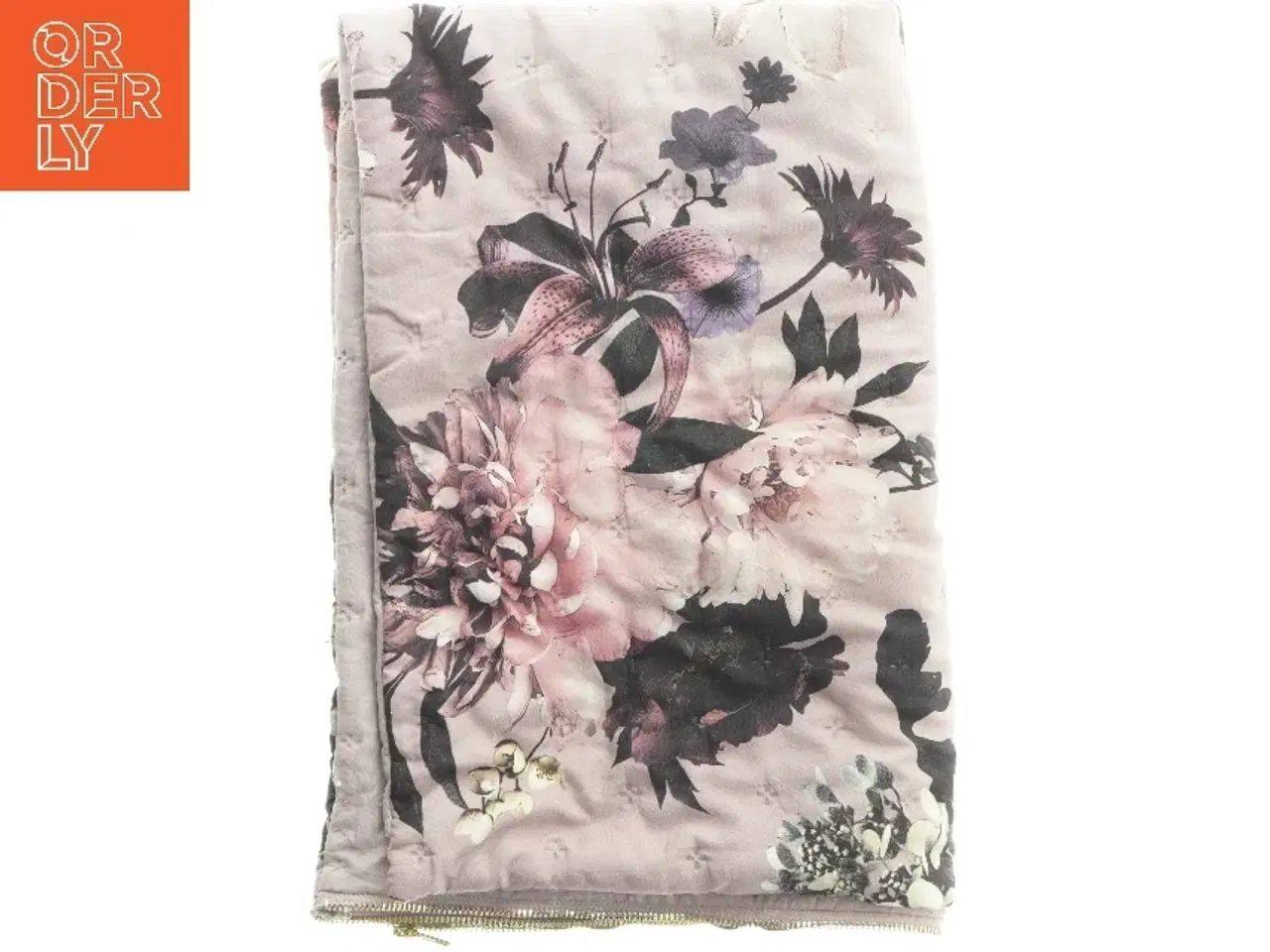 Billede 3 - Blomstret quilte pudebetræk til stor gulvpude eller sengegavlspude (str. 90x60 cm)