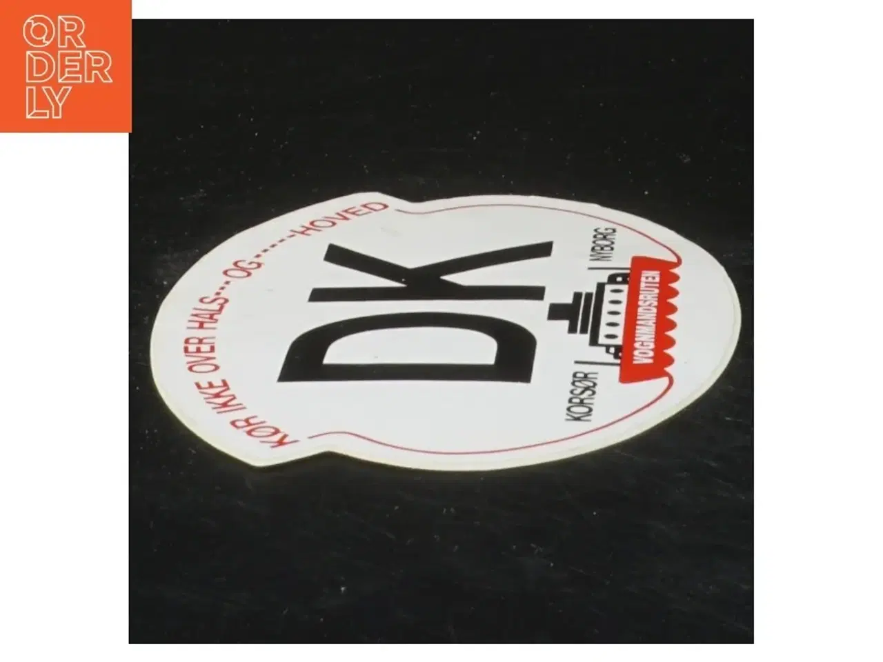 Billede 2 - DK Dekal Korsør Nyborg (str. 15x10,5 cm)