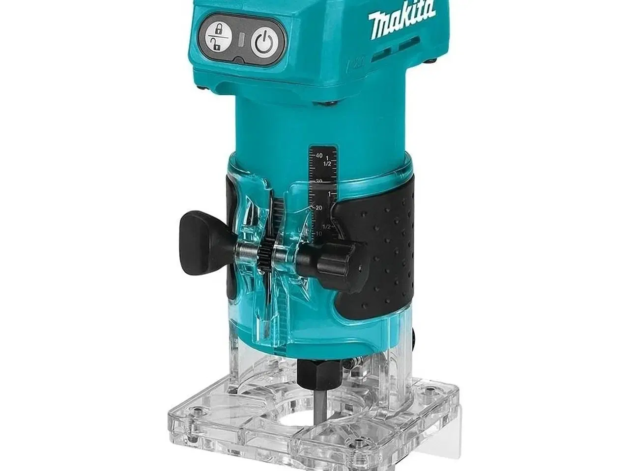 Billede 4 - Overfræser batteridrevet Makita DRT52Z – blå/sort