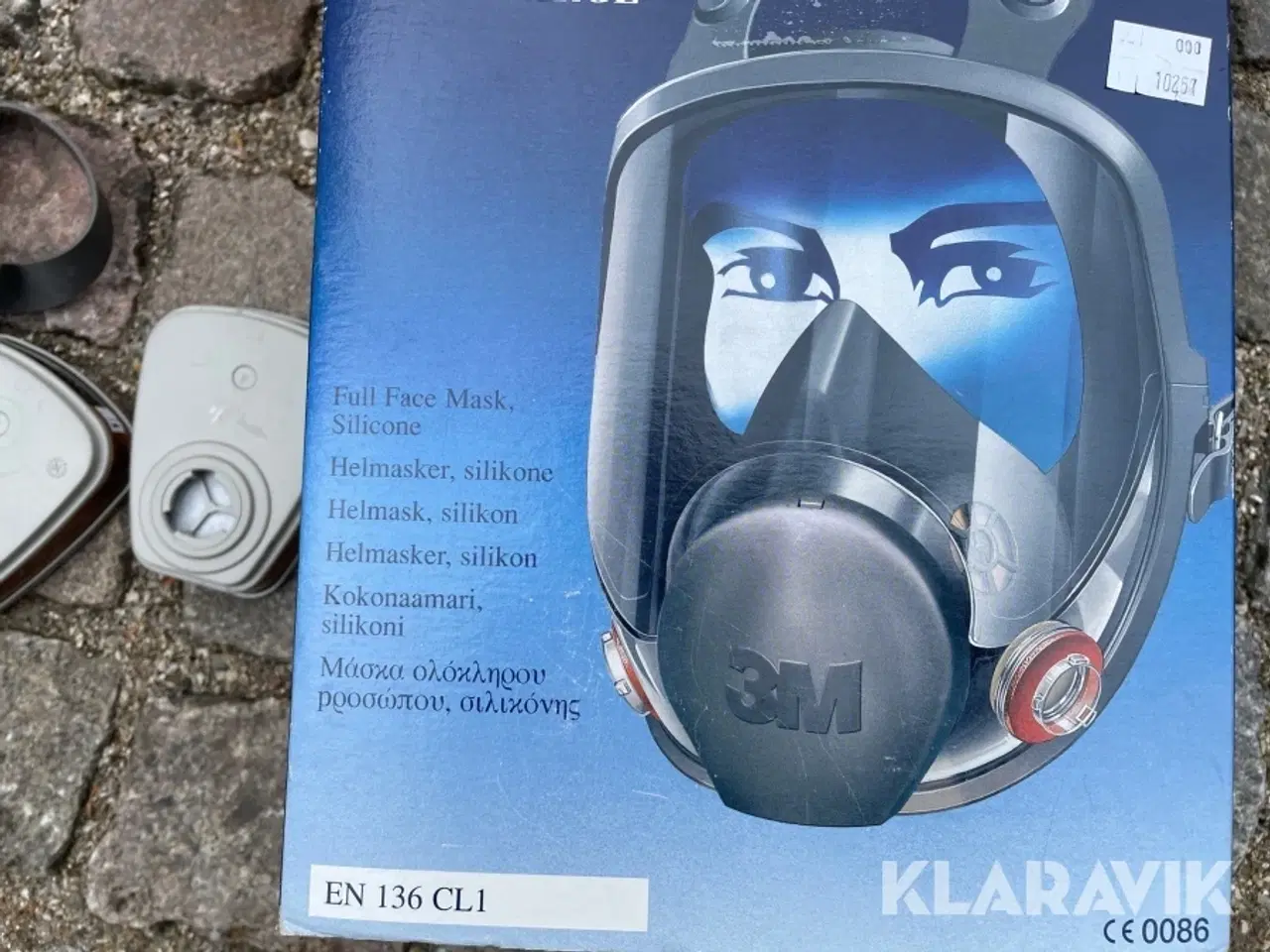 Billede 11 - 2 styk helmasker silikon 3M 6900 samt 1 styk visir