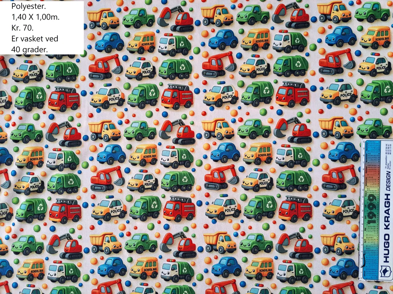 Billede 2 - Polyester og bomuldsstof.