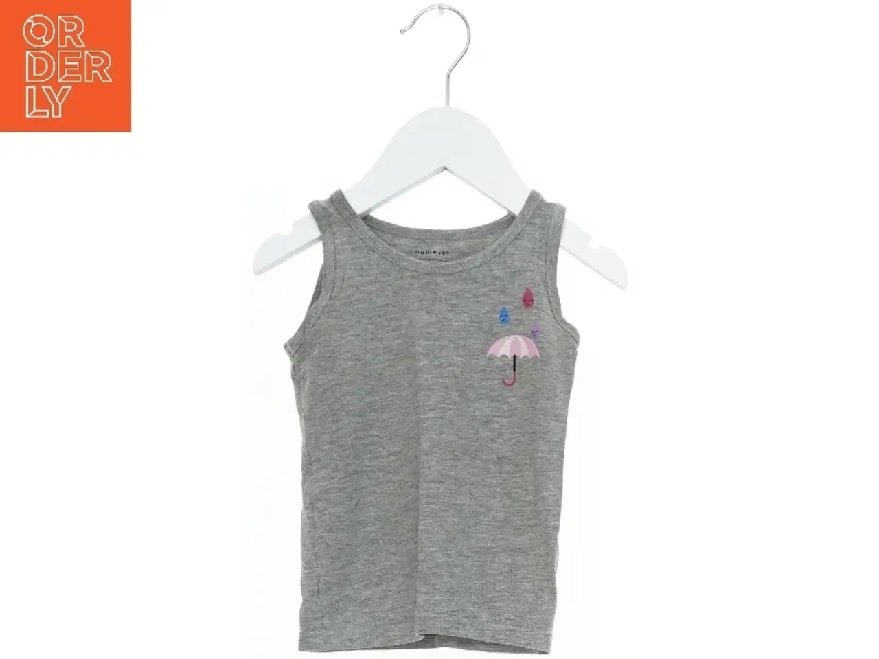 Billede 1 - Grå tanktop med paraplymotiv fra Name It (str. 92)