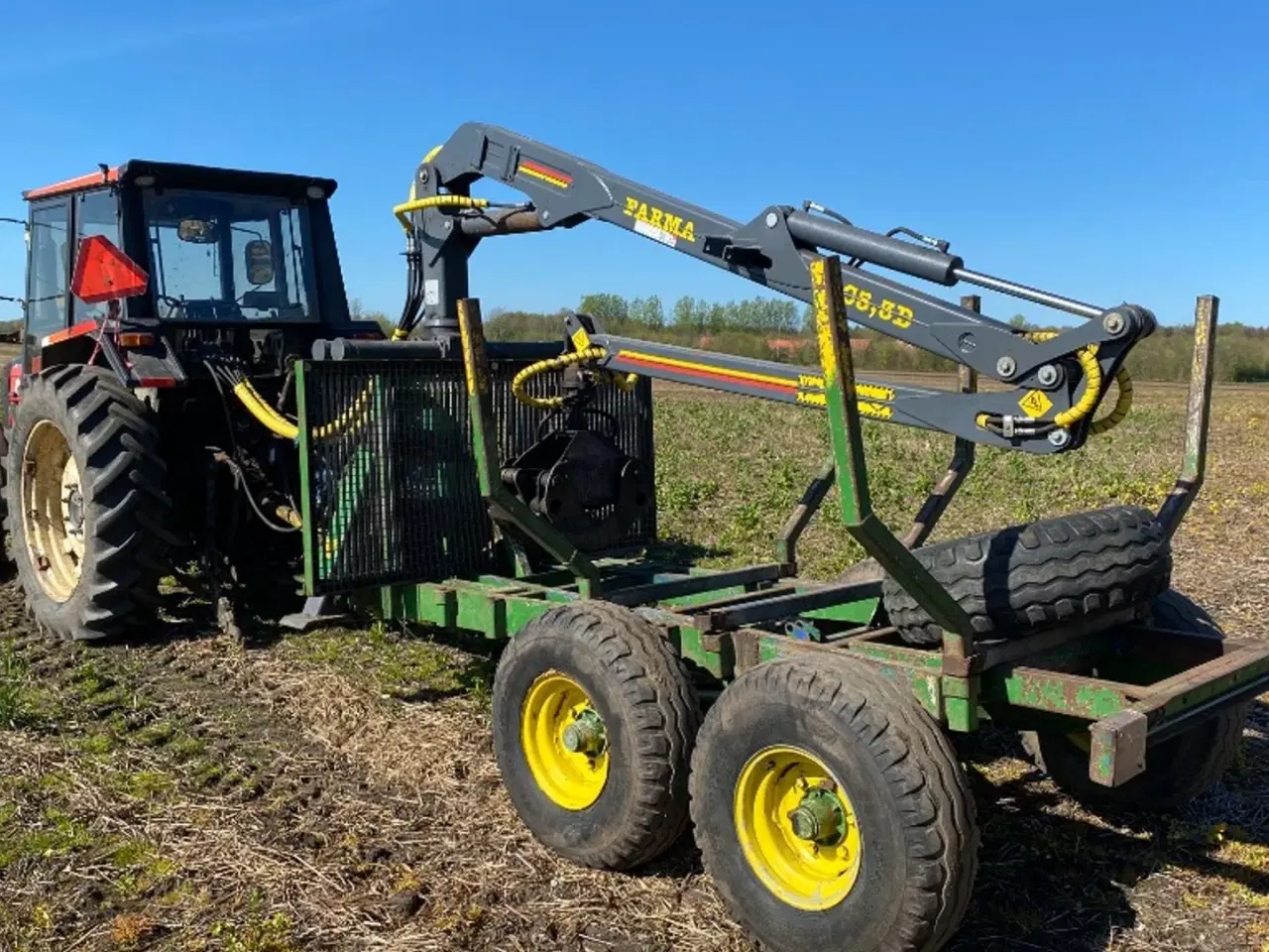 Billede 4 - Valmet 655 GLTX 4WD / Farma skovvogn med C5,3 G2 kran