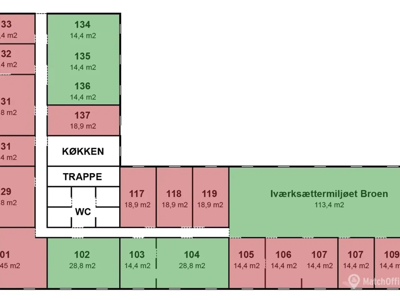 Billede 10 - Unikt lokale med 3 moduler – Perfekt til en virksomhed der ønsker fleksibilitet og plads!