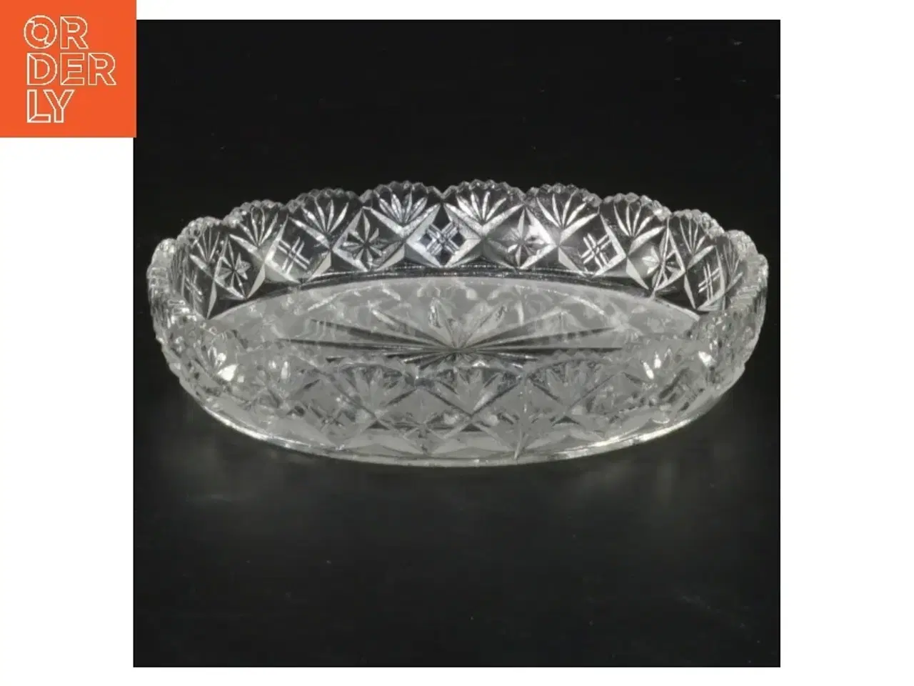 Billede 1 - Glasfad, krystal (str. Ø 12 cm)