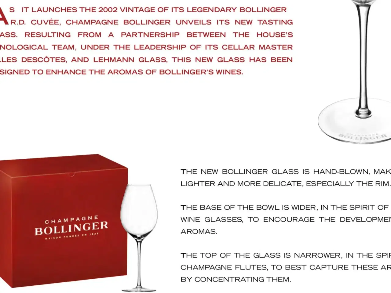 Billede 6 - Bollinger Champagneglas