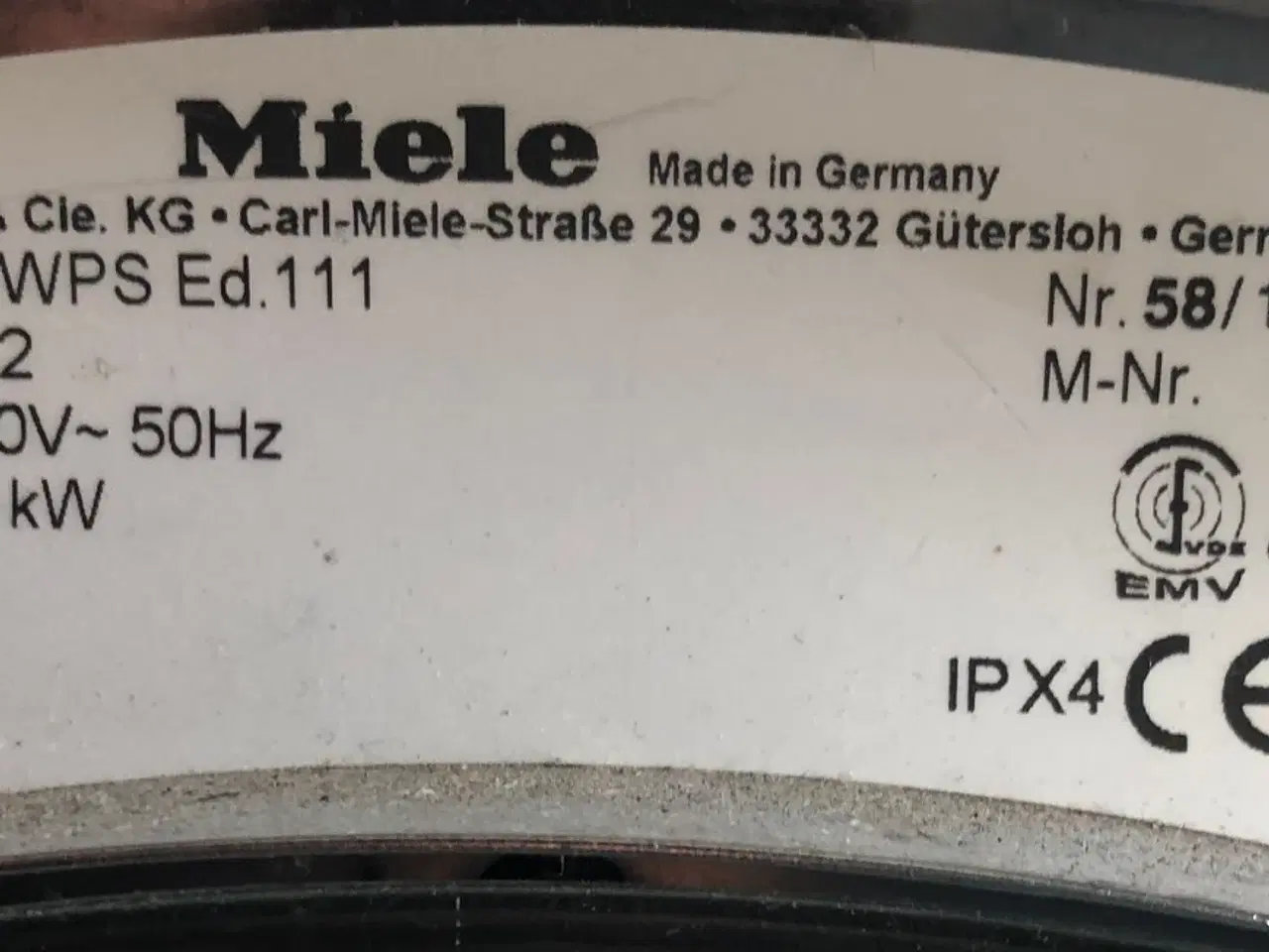 Billede 2 - Miele Vaskemaskine / reservedelsdonor