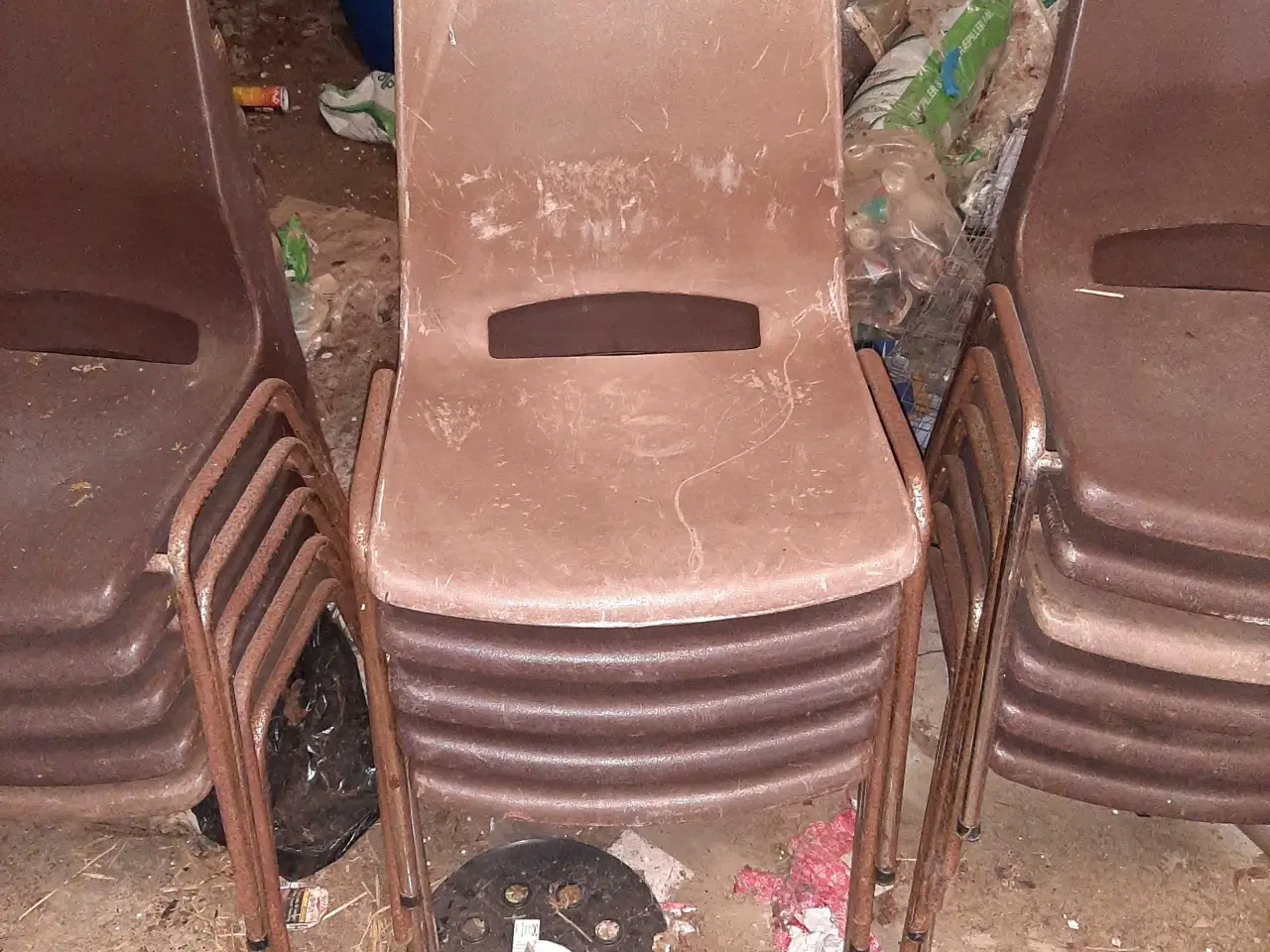 Billede 3 - Brugt brun stole 