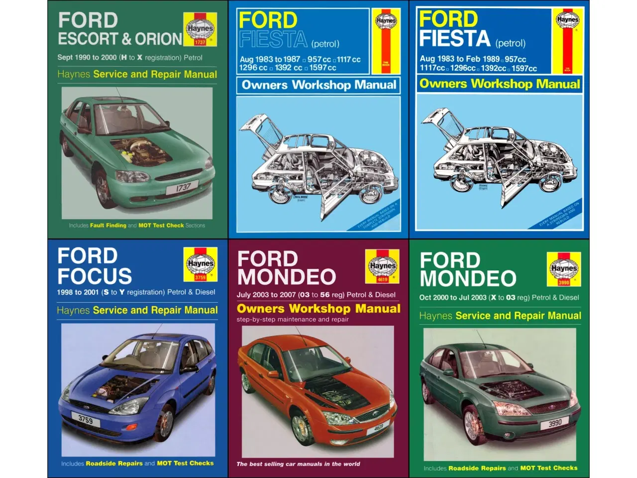 Billede 3 - Haynes - 69 Haynes Værkstedshåndbøger - 75 kr./bog