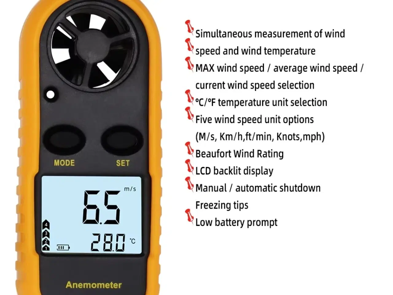 Billede 1 - NYT ANEMOMETER / VINDMÅLER