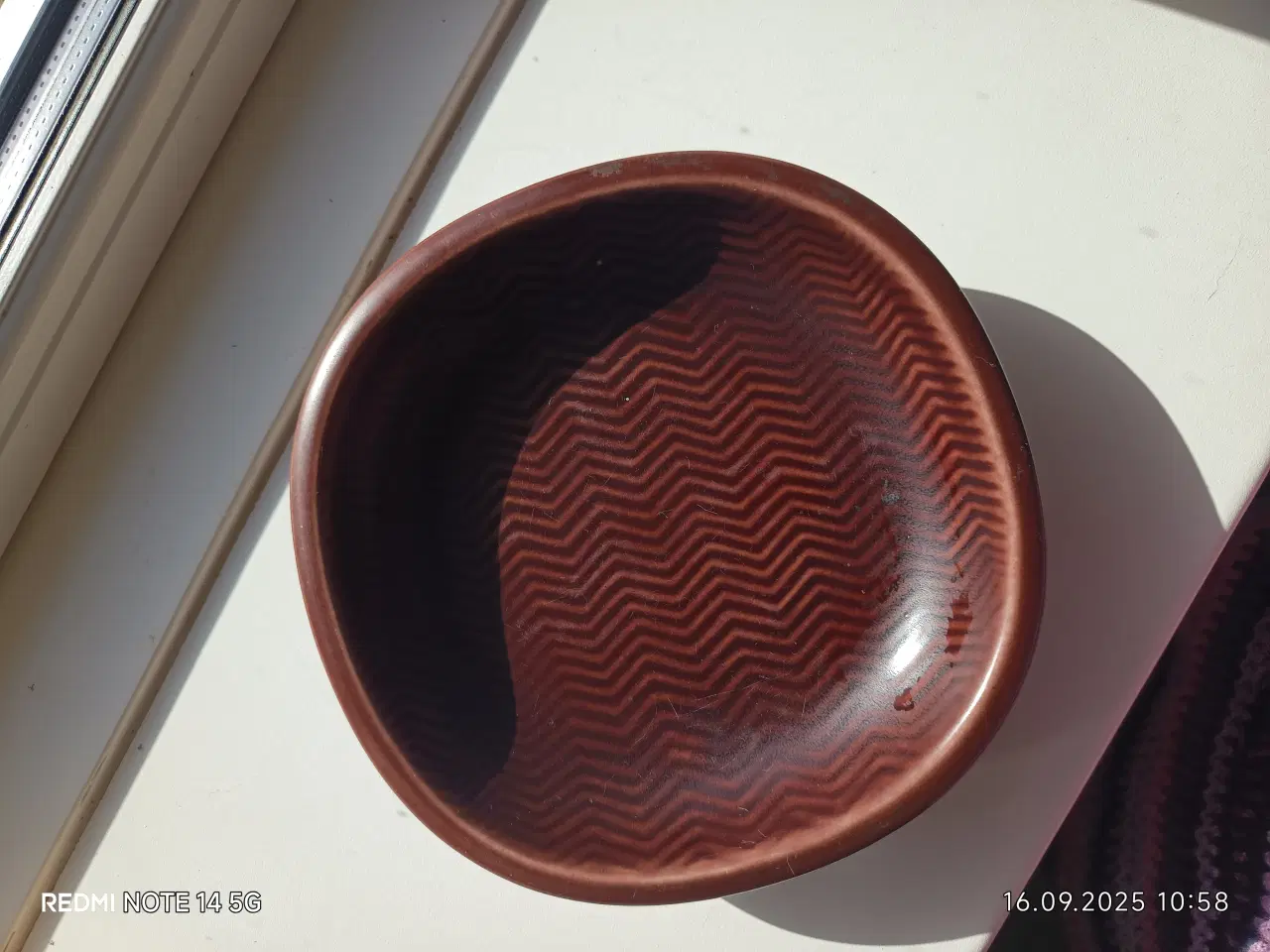 Billede 2 - Aluminia Marselis/Royal Copenhagen  brun skål 2635