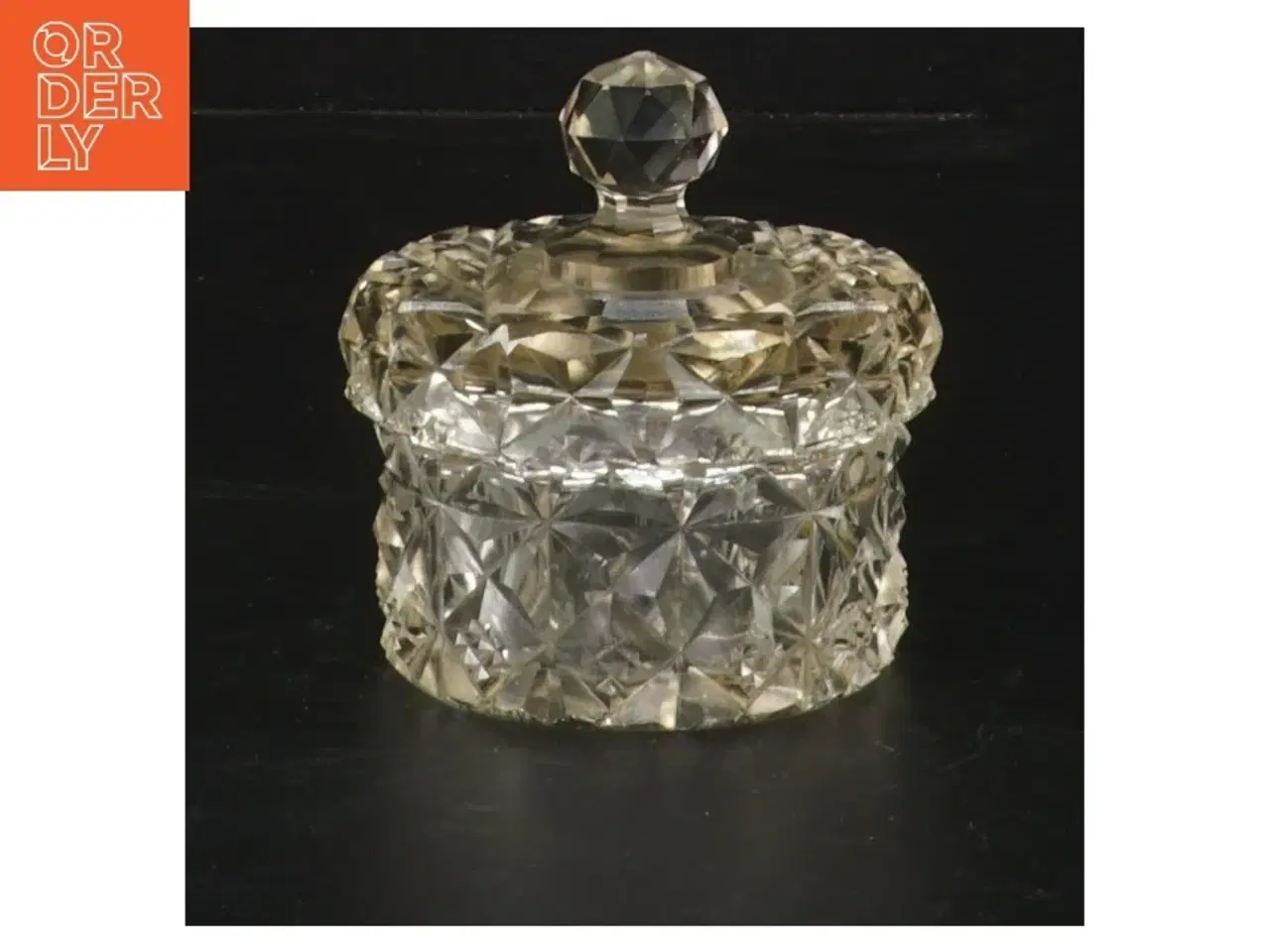 Billede 1 - Beholder i krystalglas med låg (str. Ø 7 cm)