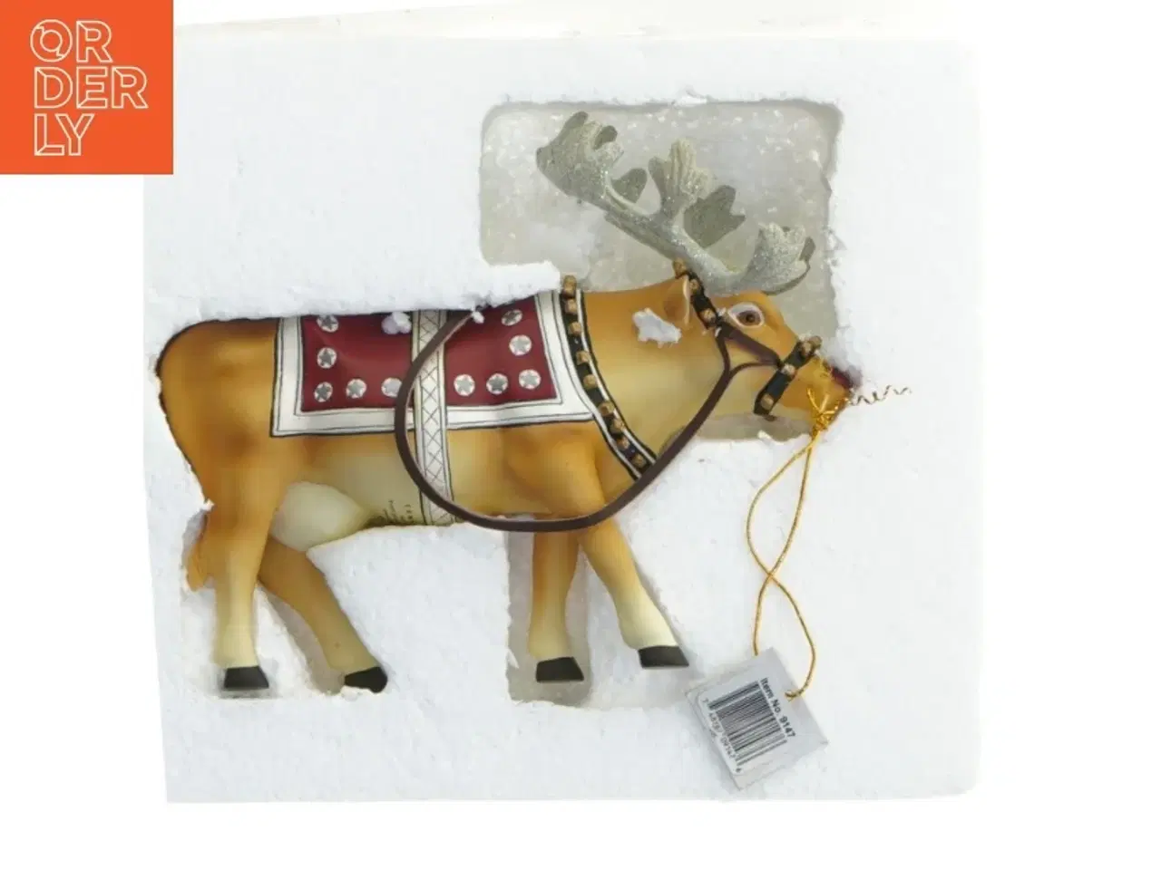 Billede 7 - Dekorativ rensdyrfigur fra CowParade (str. 15,5 cm)