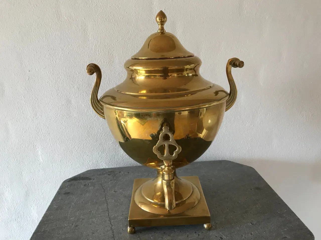 Billede 1 - Stor messing samovar