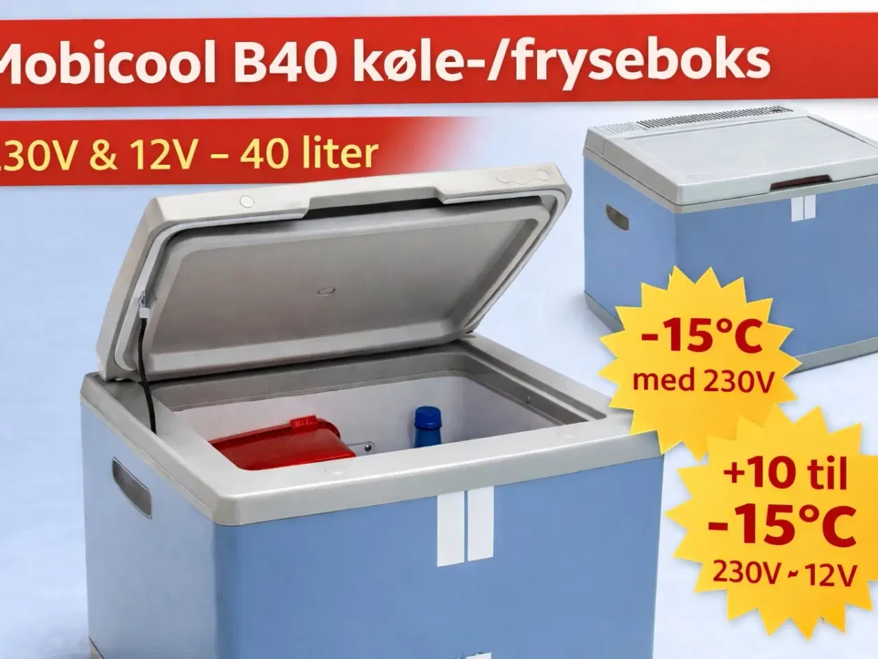 Billede 1 - Mobicool B40 køle-/fryseboks – 40 liter (230V/12V)