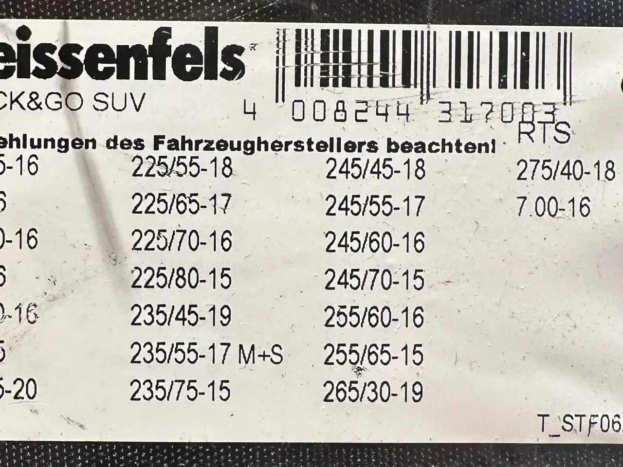 Billede 2 - Snekæder - SUV - WEISSENFELS RTS SUV 8 Clack & Go