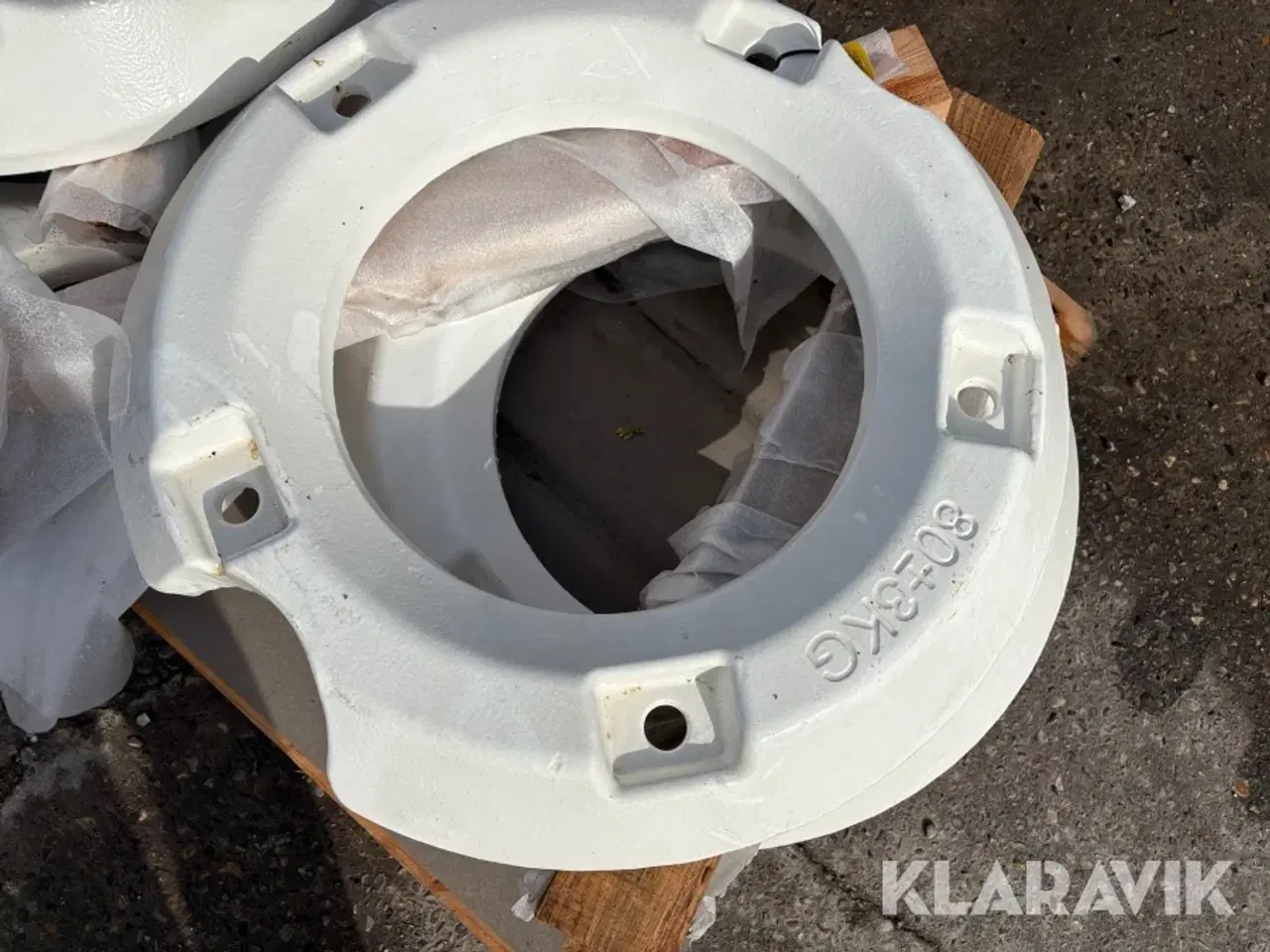Billede 10 - Hjulvægte 80 Kg Pr Styk - 4 styks