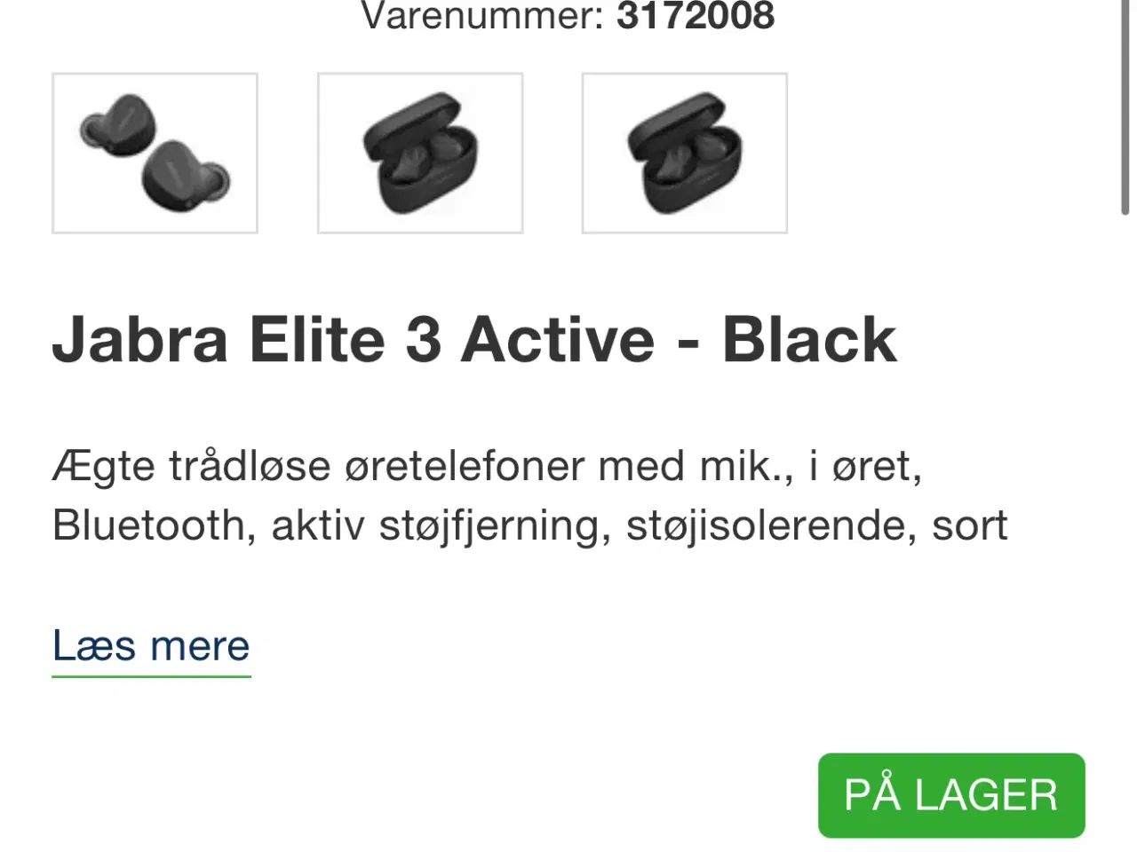 Billede 1 - Jabra Elite 3 - Dark Grey