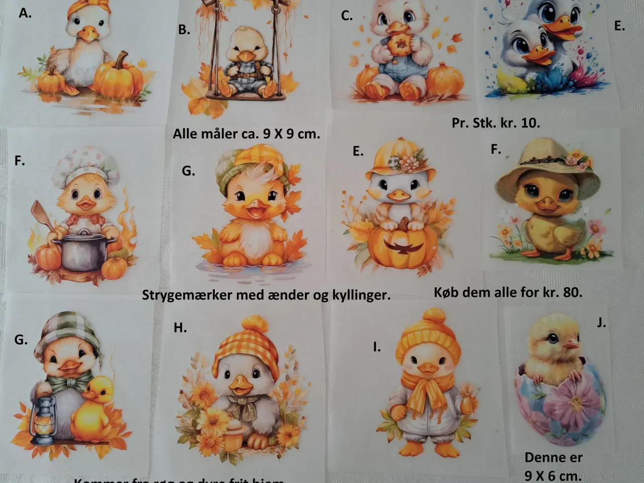Billede 1 - Strygemærker med traktor, lasbiler m.m. og dyr. 