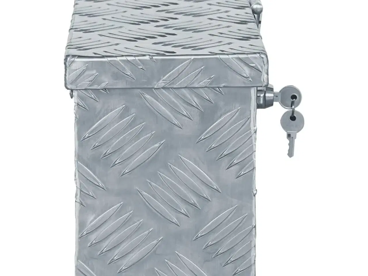 Billede 2 - Aluminiumskasse 48,5 x 14 x 20 cm sølvfarvet