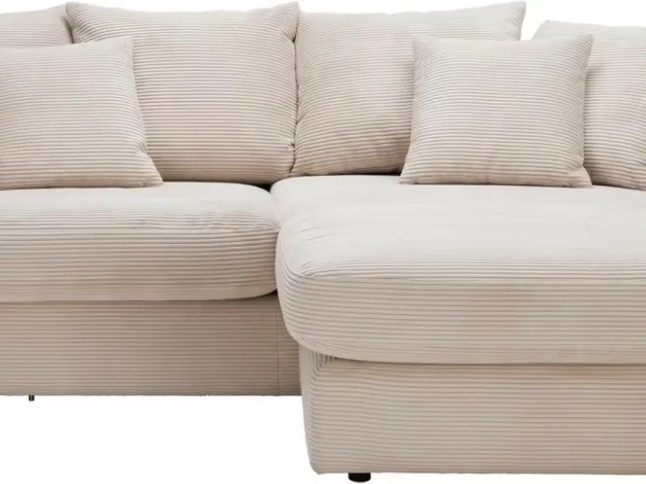 Billede 1 - Sofa, lys fløjl 