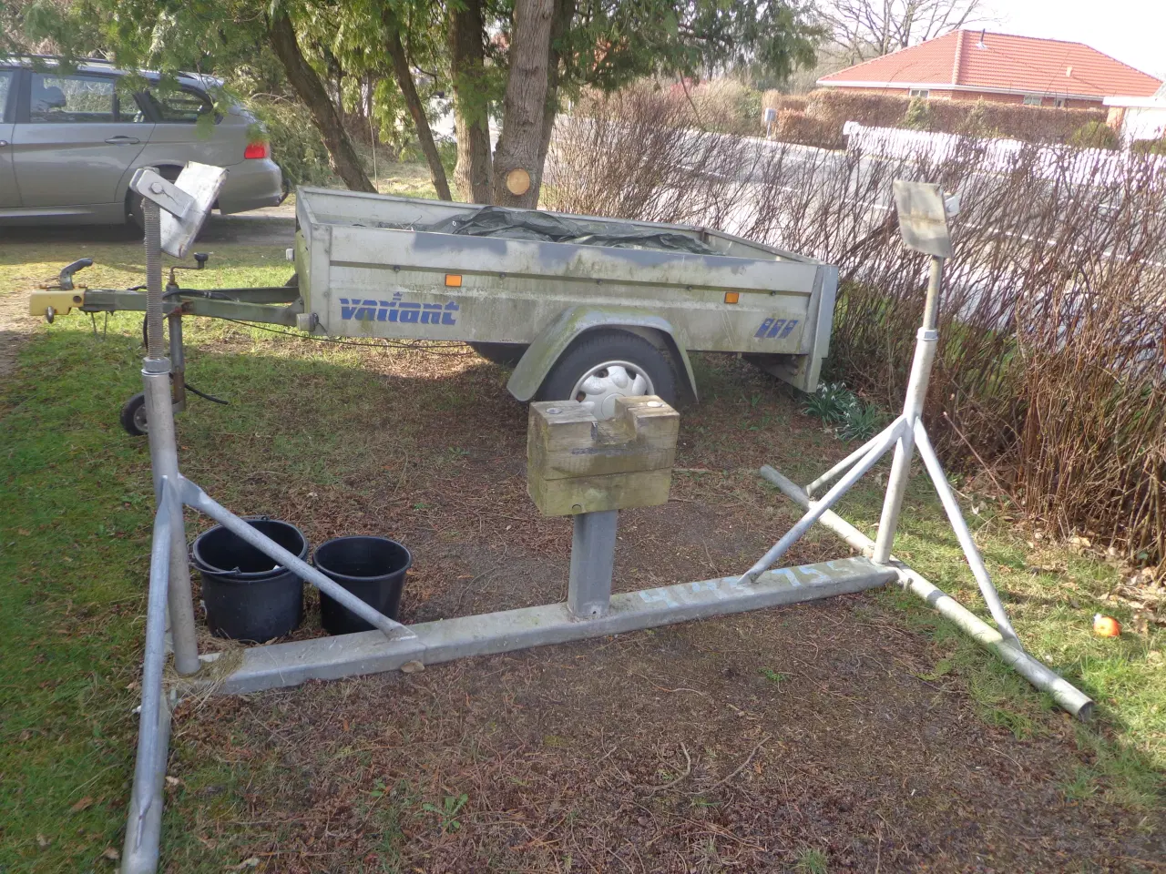 Billede 3 - Bådstativ. Galvaniseret.