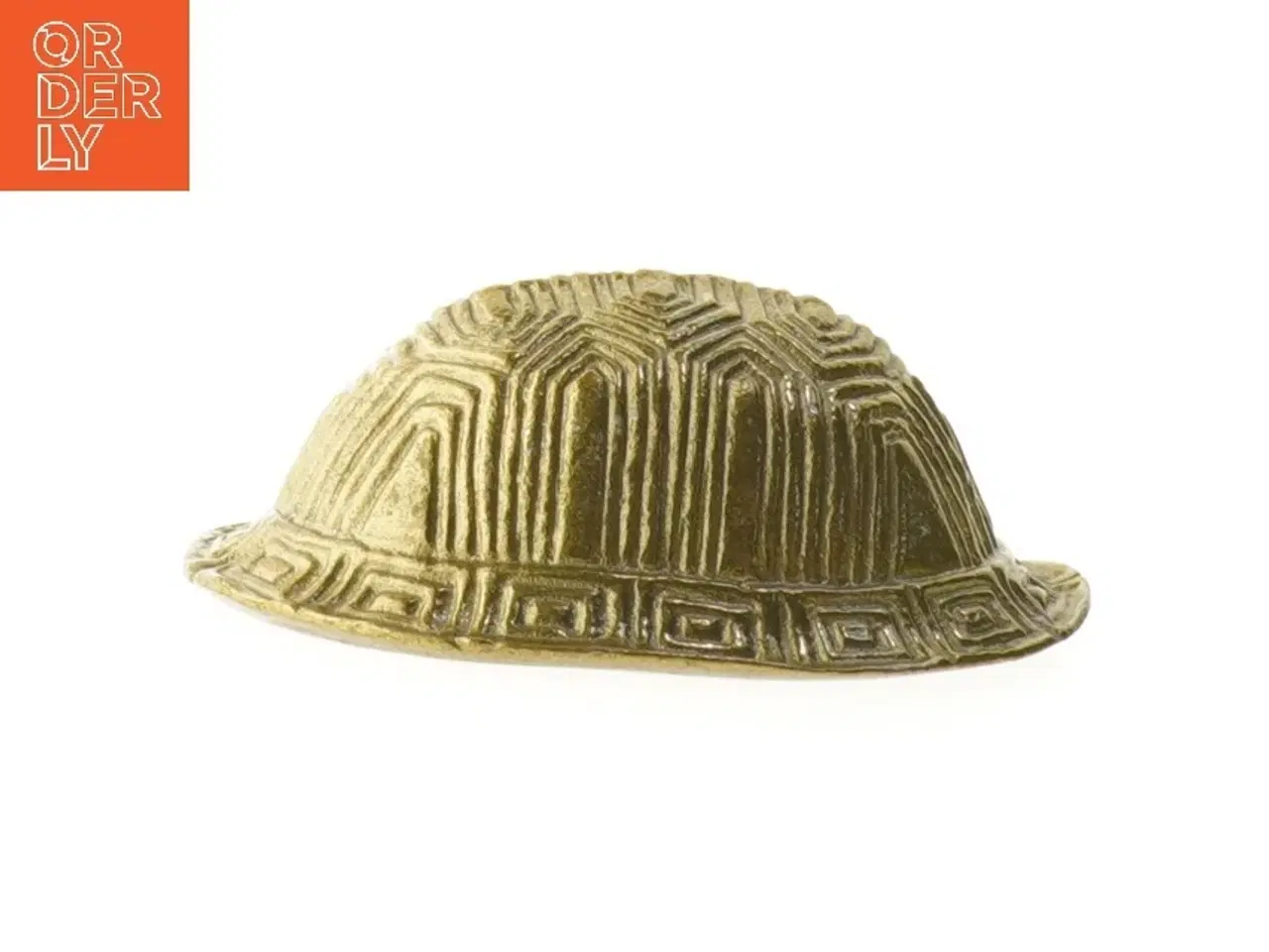 Billede 1 - Guldfarvet mønstret skål (str. 13,5 cm)