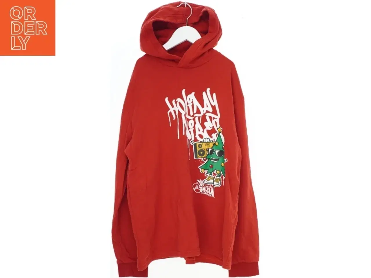 Billede 1 - Rød hættetrøje fra H&M (str. 170)