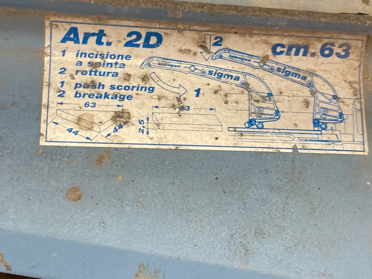 Billede 2 - Fliseskærer - sigma art. 2 d —— 63 cm.