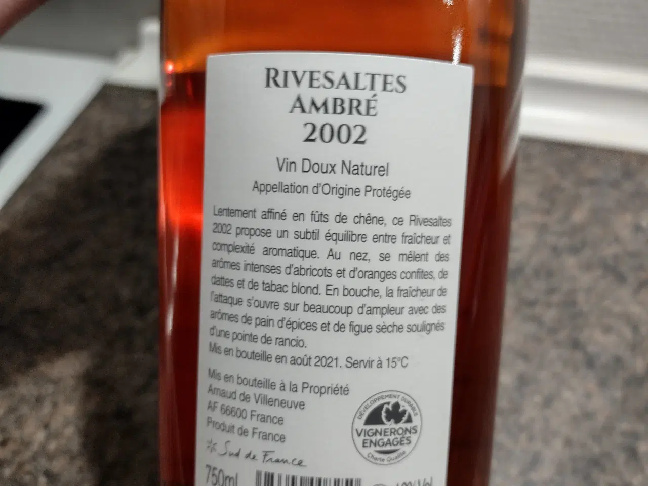 Billede 2 - Arnaud de Villeneuve Riversaltes ambré 2002.