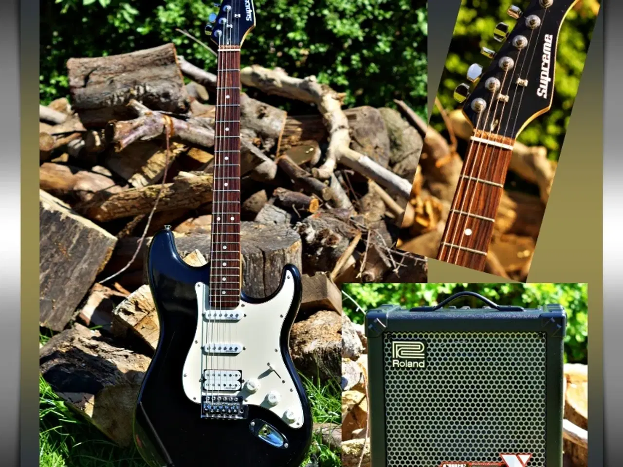 Billede 1 - Guitarsæt  Supreme Stratocaster -  Roland Cube