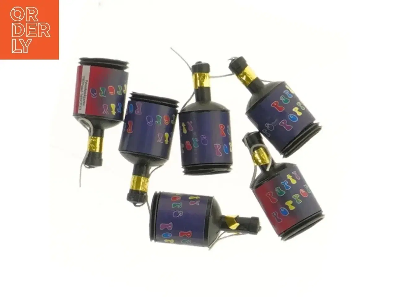 Billede 1 - Party poppers, 6 styk (str. 6 styk, 6 cm)