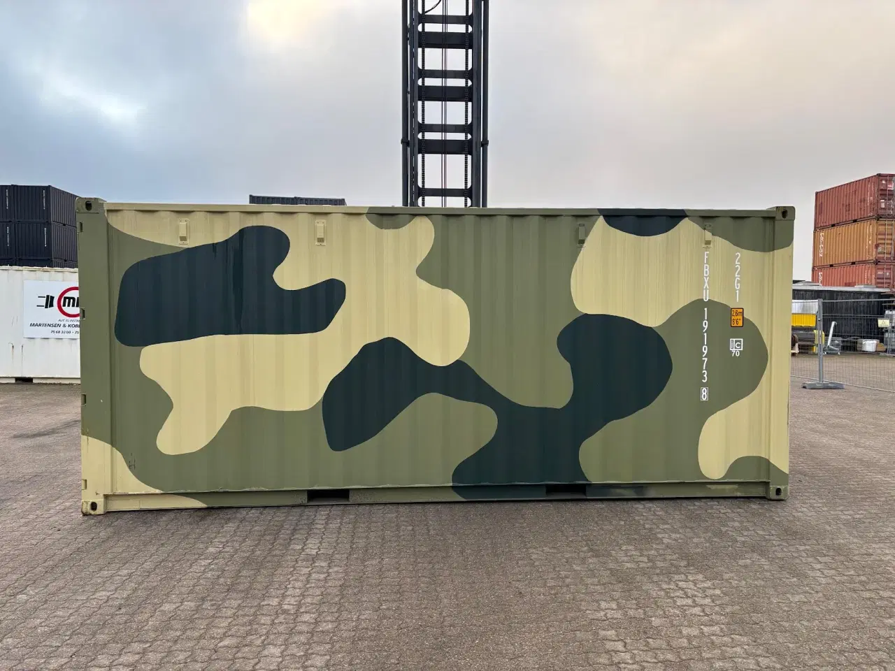 Billede 3 - TILBUD TILBUD 20 fods Container i Army Design