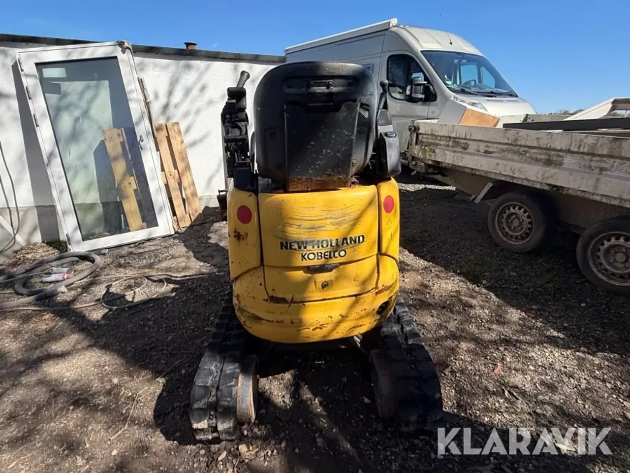 Billede 7 - Minigraver New Holland E9SR - hydraulisk udskydelig undervogn