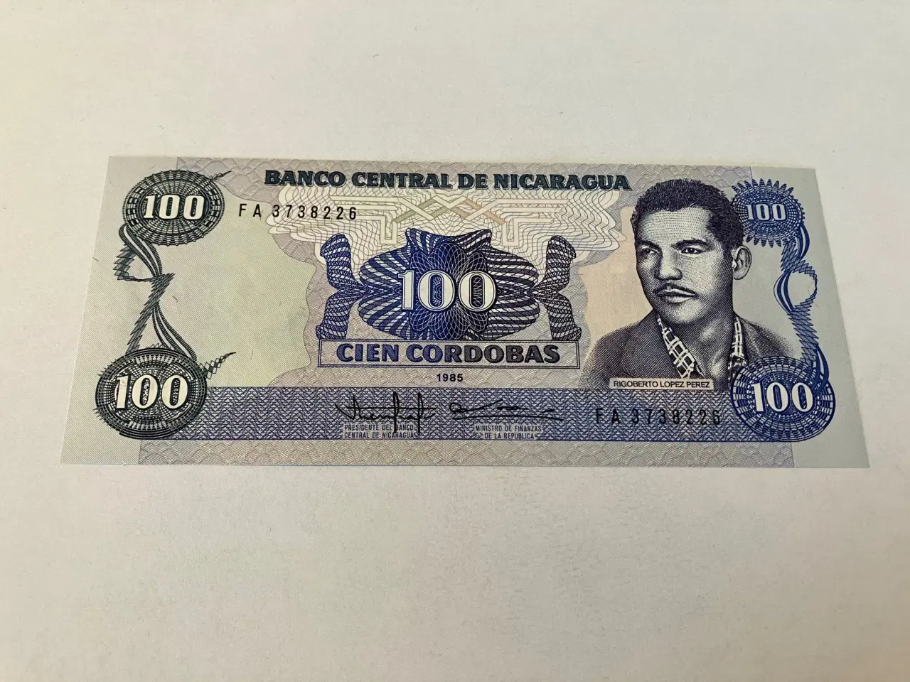 Billede 1 - 100 Cordobas Nicaragua 1985