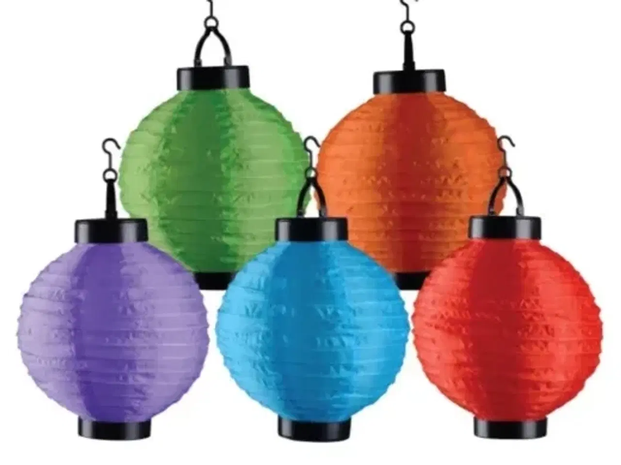 Billede 6 - 12 stk. Grundig lanterne led ip44 solar 30 cm 6 assorteret farver(ubrugt)