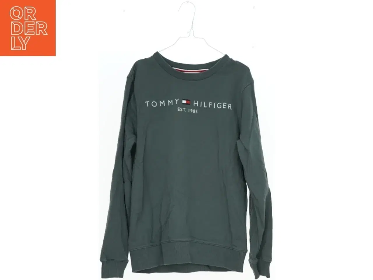 Billede 1 - Grøn Tommy Hilfiger sweatshirt fra Tommy Hilfiger (str. 152)
