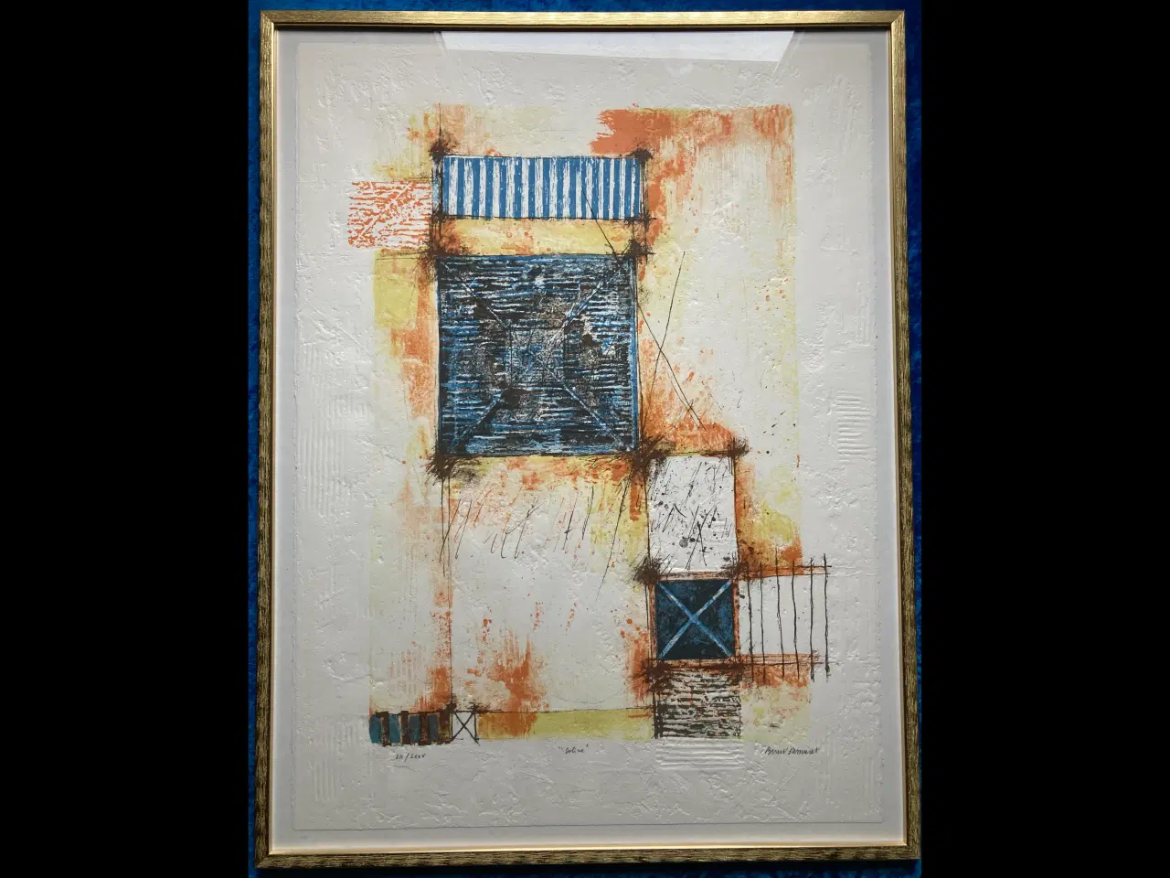 Billede 2 - Litografi af Bernhard Remusat (f. 1953) sælges