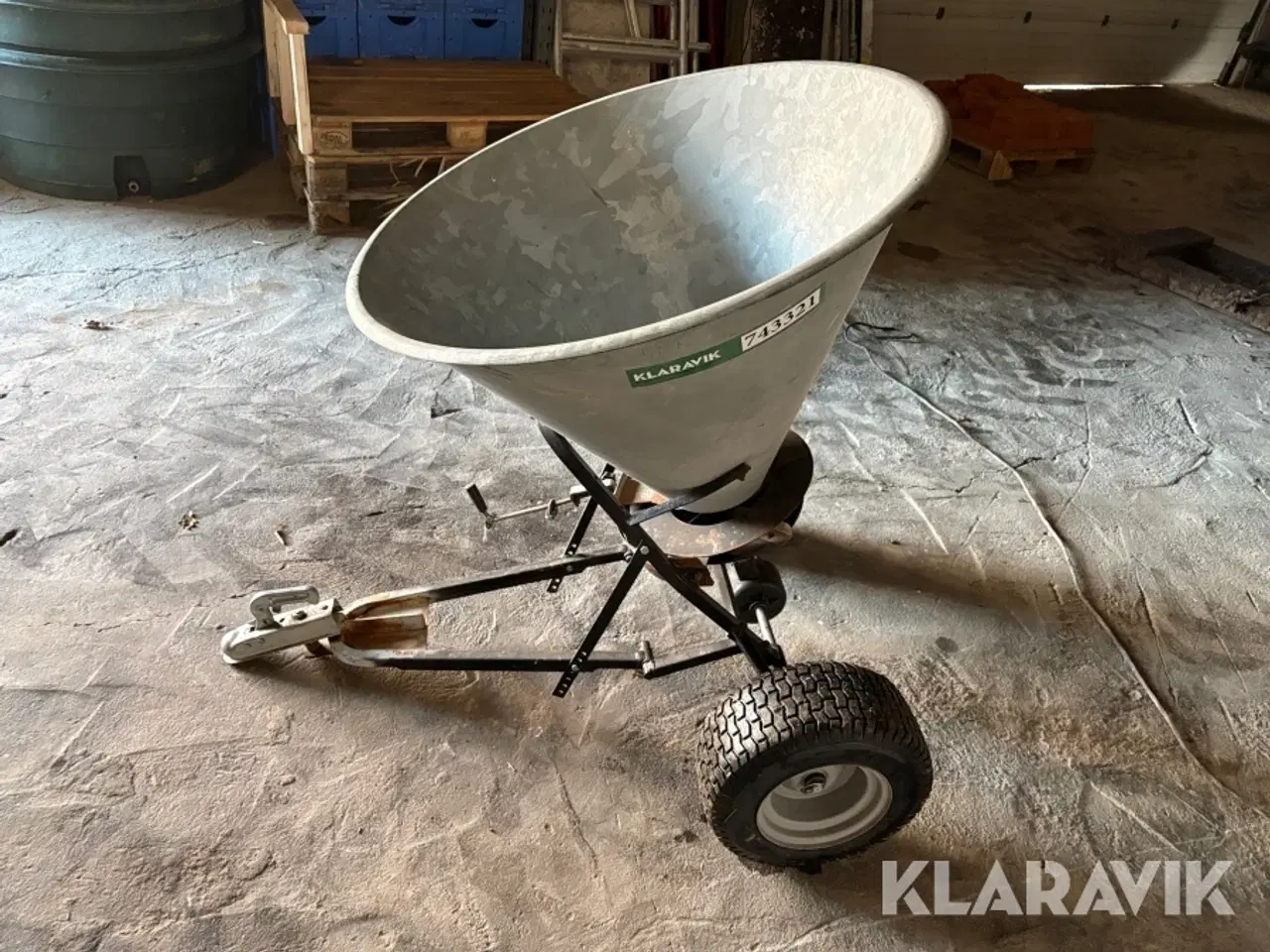 Billede 2 - Gødningsspreder/saltspreder Rotomec B.Hop 160 til ATV/plæneklipper