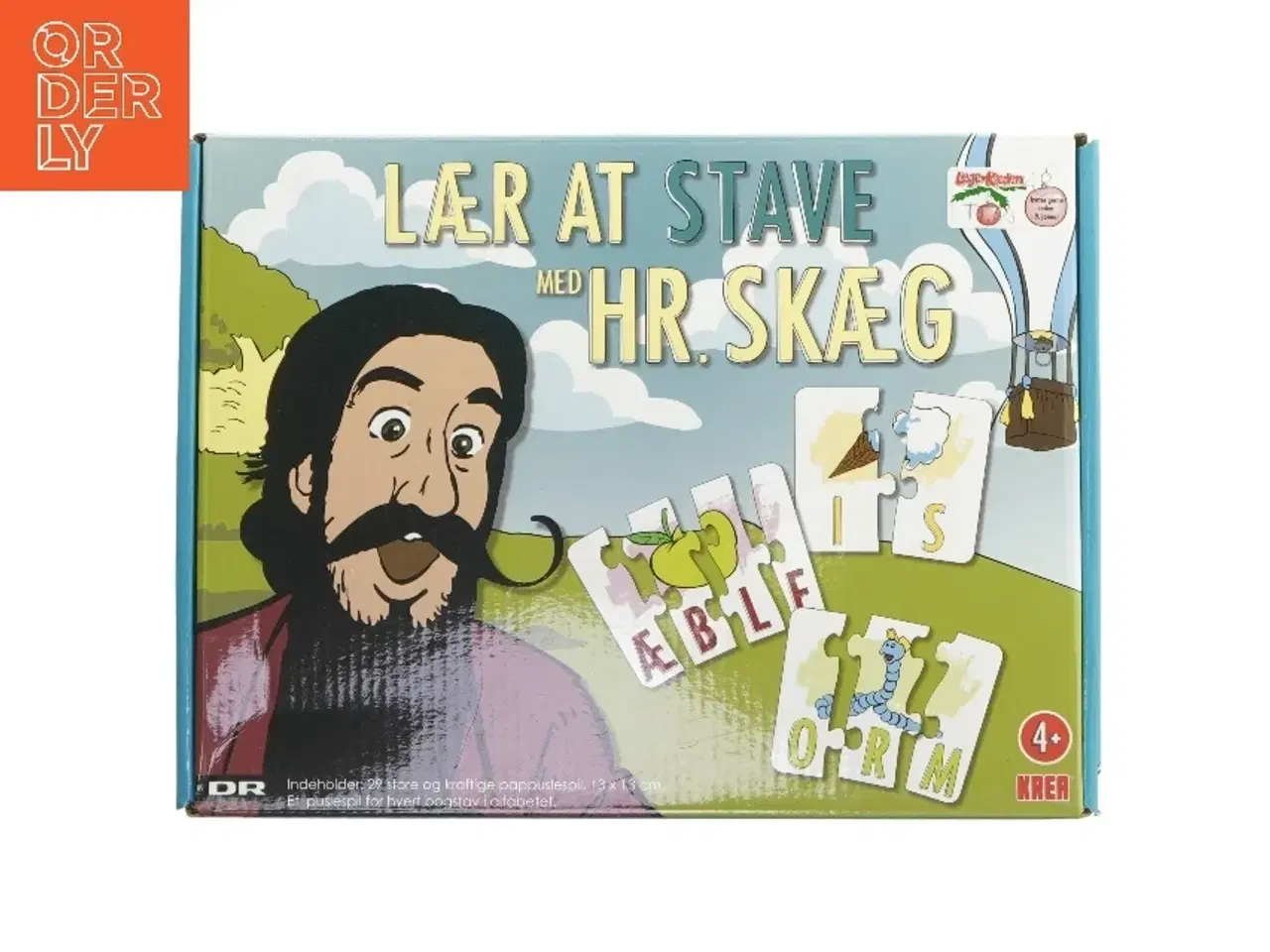 Billede 1 - Lær at stave med Hr. Skæg puslespil fra DR (str. 28x21,5 cm)