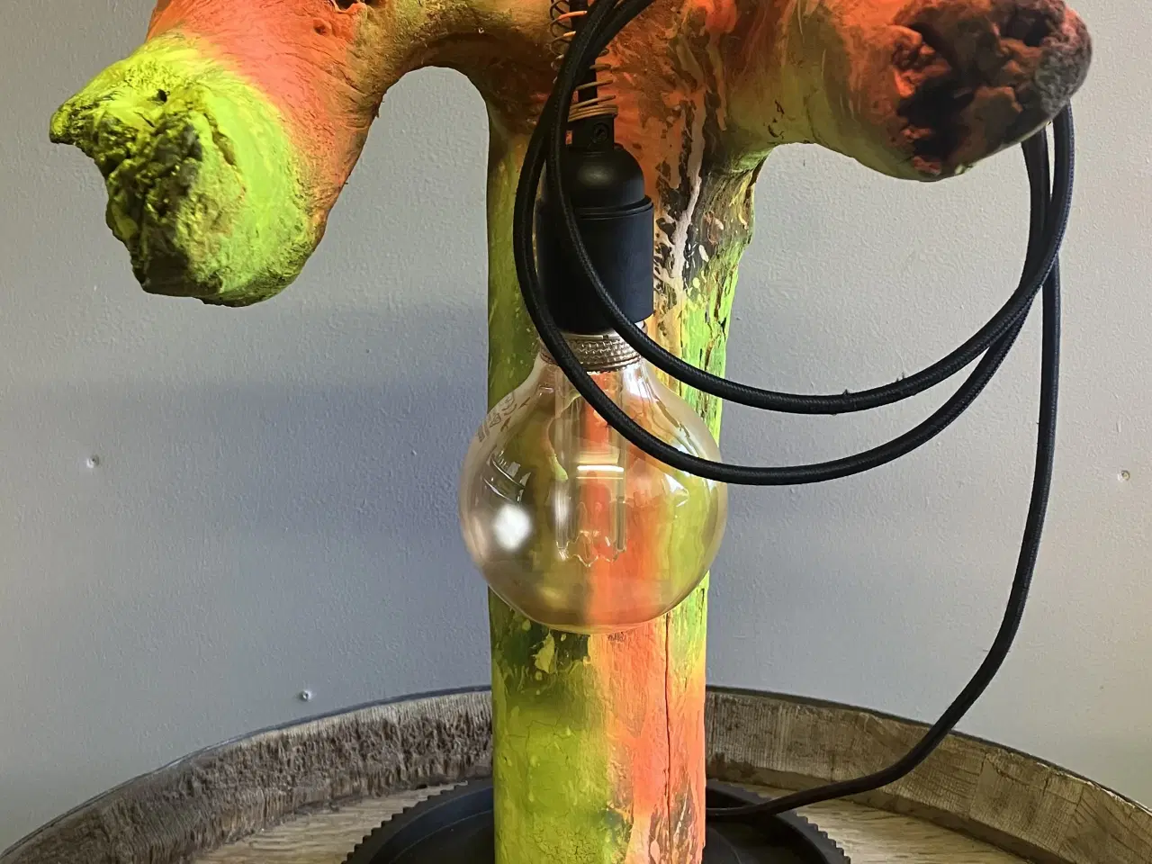 Billede 1 - Bordlampe af Drivtømmer 