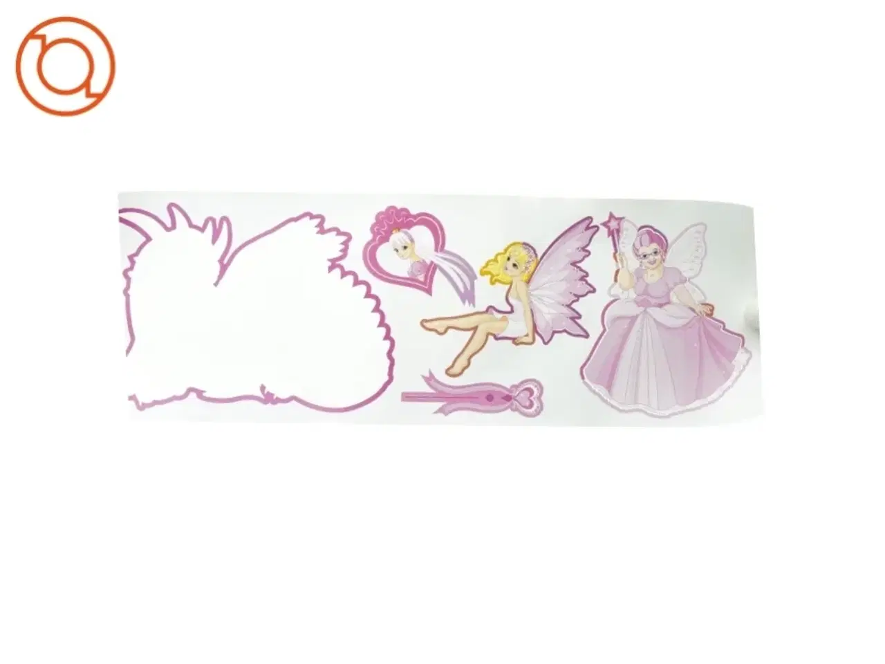 Billede 3 - Wall stickers med prinsesse tema 5 ark (str. 70 x 24 cm)