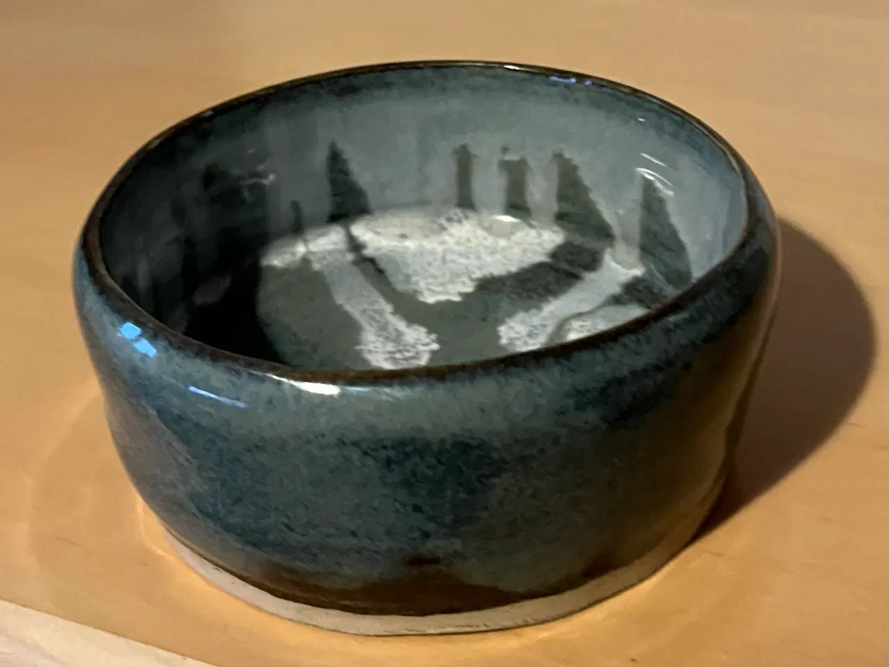 Billede 1 - Håndlavet keramik blå skål