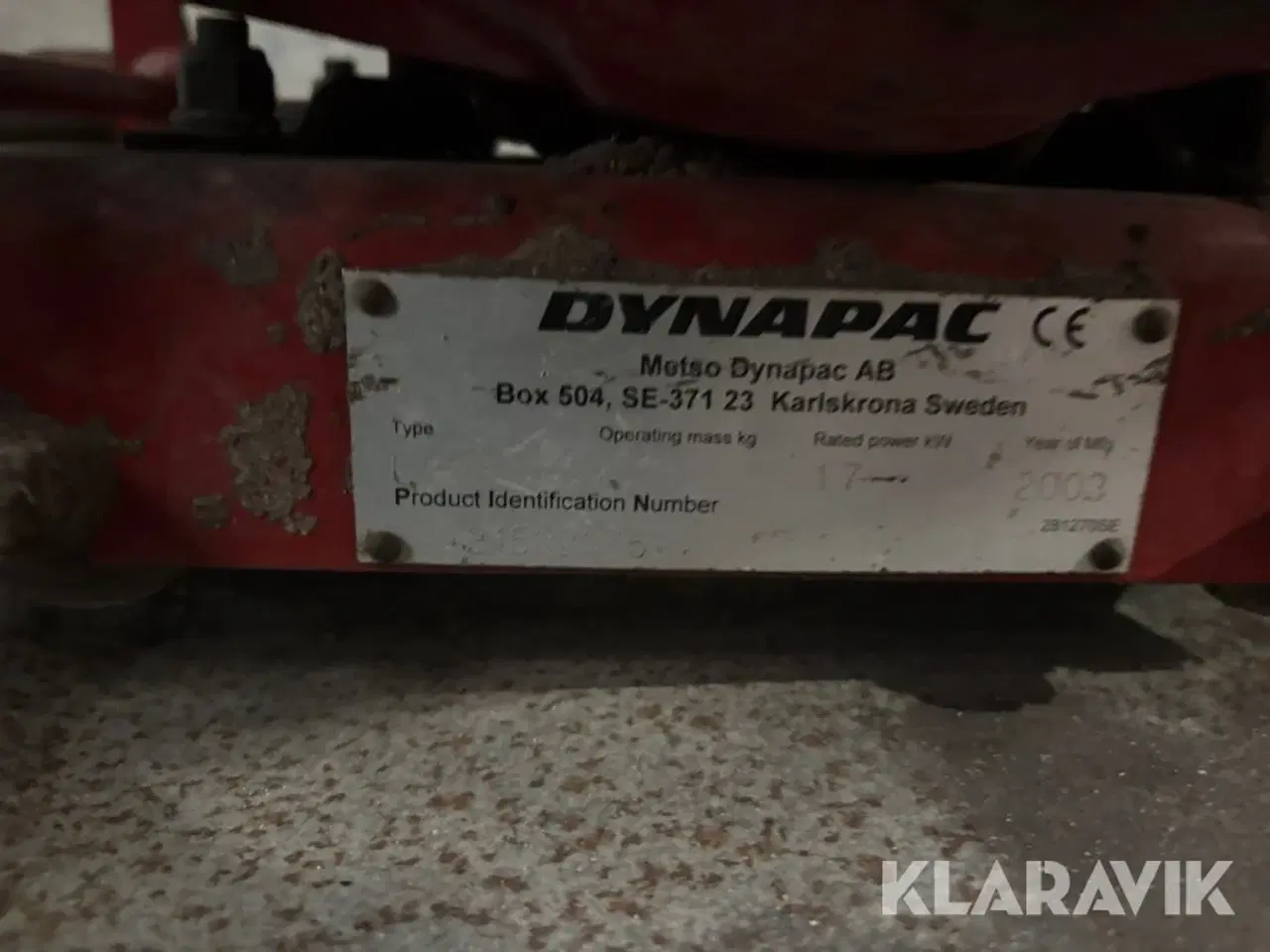 Billede 9 - Pladevibrator Dynapack FL45 1.7 kW
