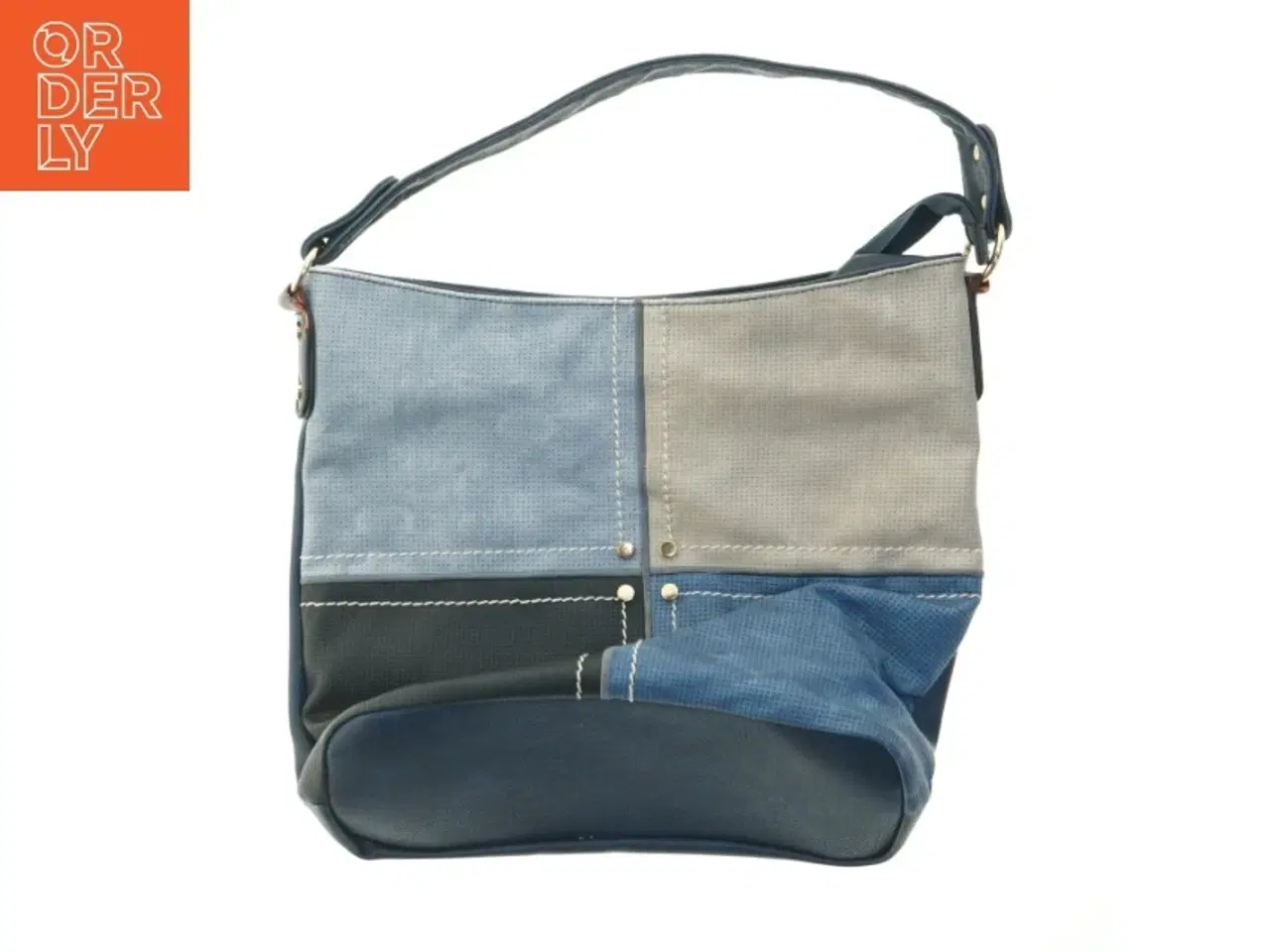 Billede 1 - Håndtaske i patchwork-stil (str. 33x36 cm)