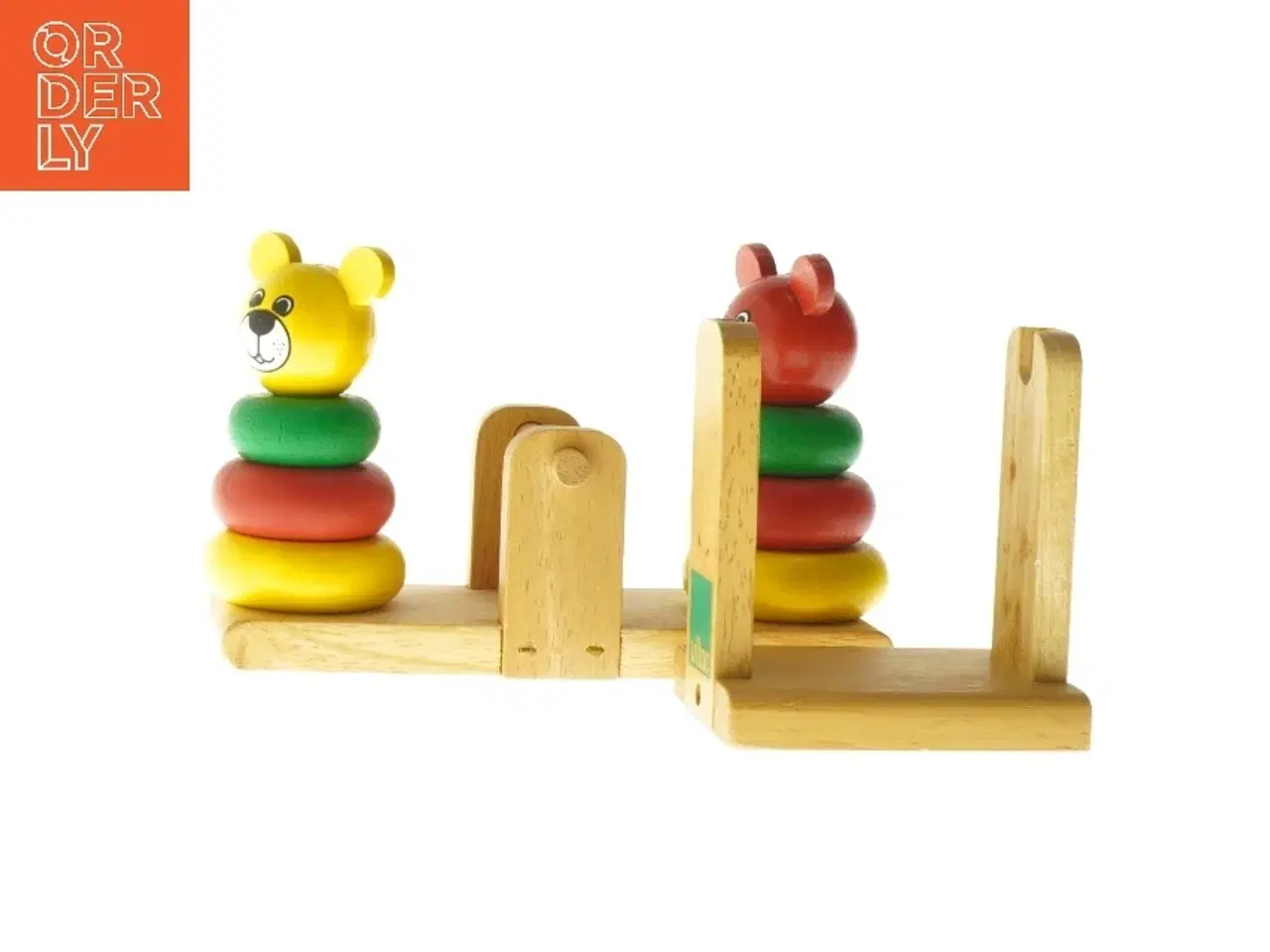 Billede 3 - Trælegetøj - Vippe med bjørne (str. 20 cm)