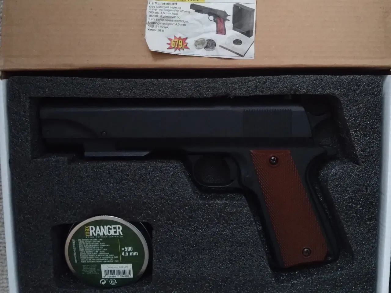 Billede 1 - Luft Pistol sæt - incl diverse tilbehør