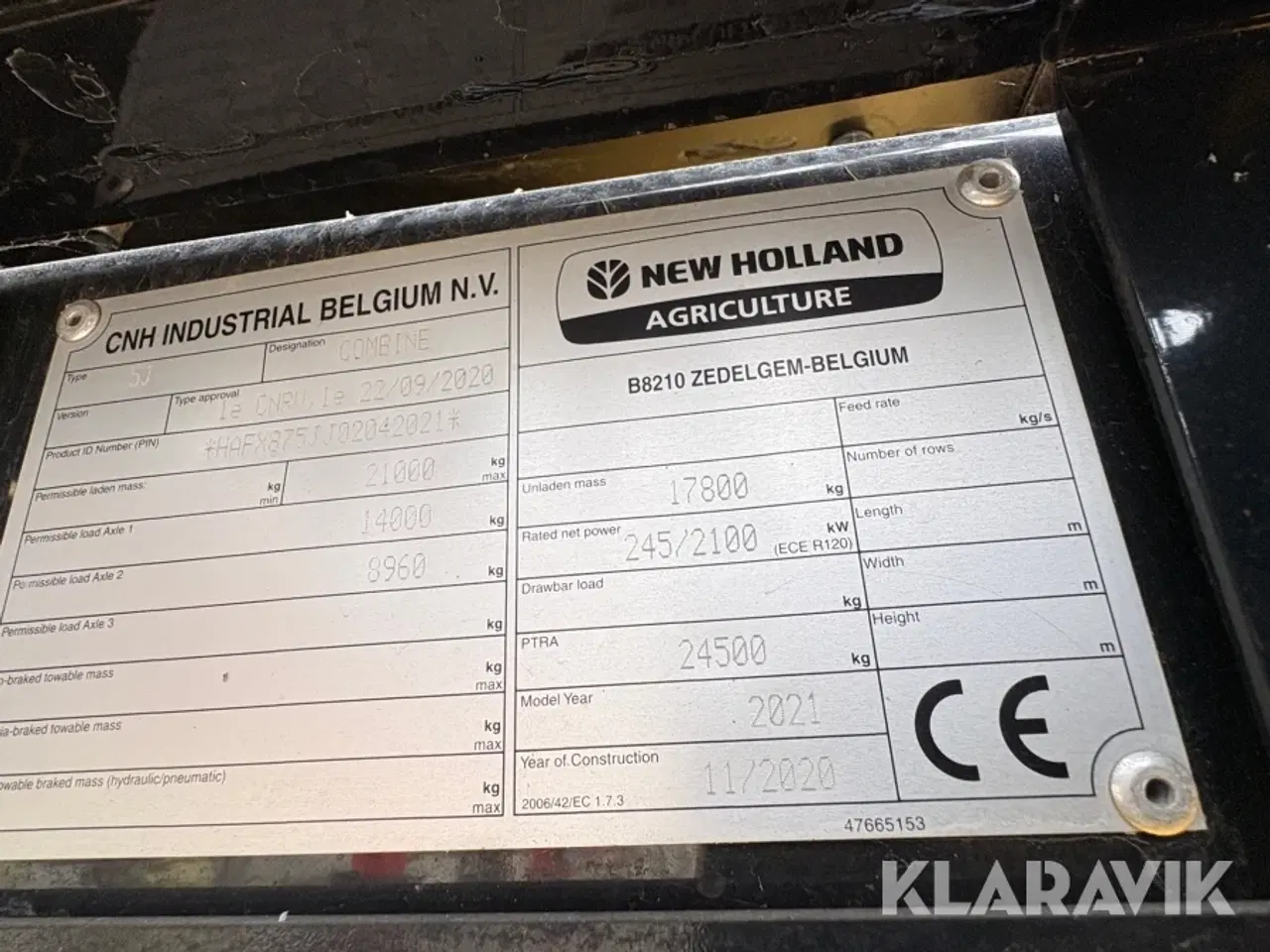 Billede 7 - Mejetærsker New Holland CX8.70 med New Holland skærebord
