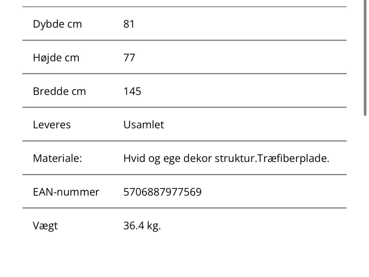 Billede 2 - Skrivebord/computerbord  næsten ny 