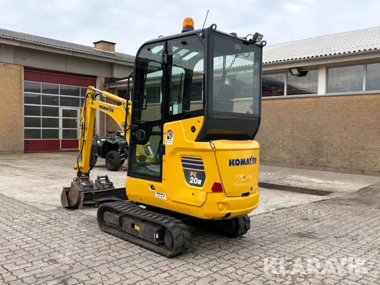 Billede 3 - Minigraver Komatsu PC 20 R-5 med skovlpakke